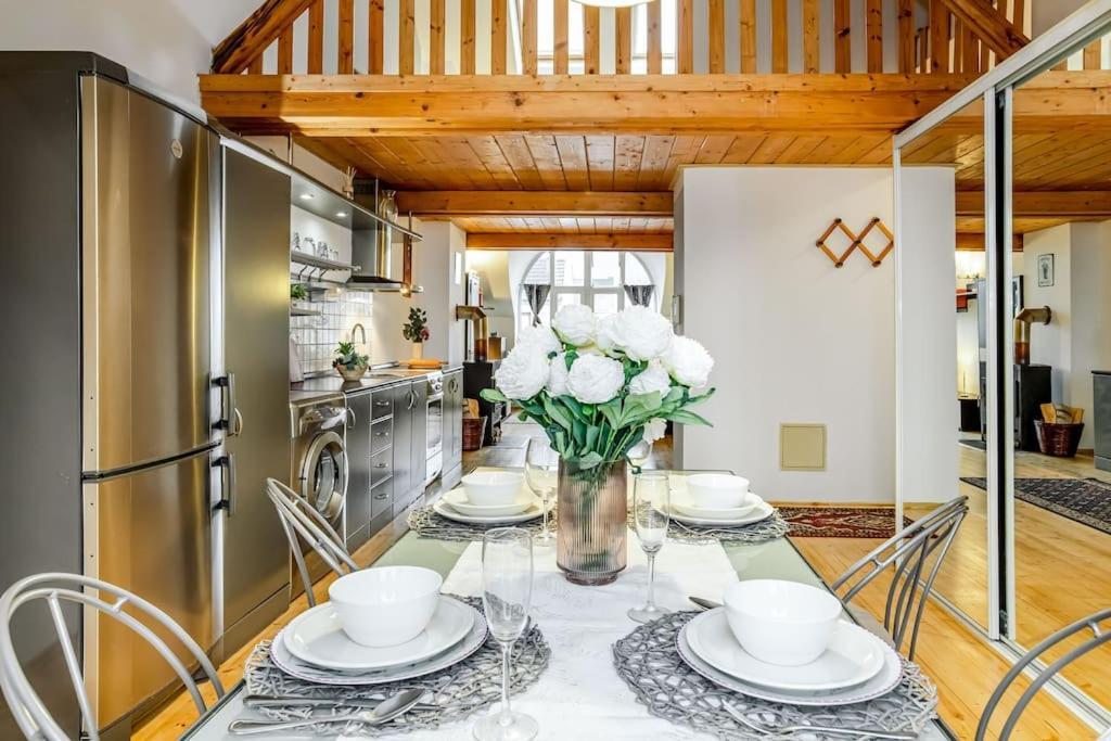 Utulny A Prostorny Podkrovni Byt S Krbovymi Kamny Ceske Budejovice Extérieur photo